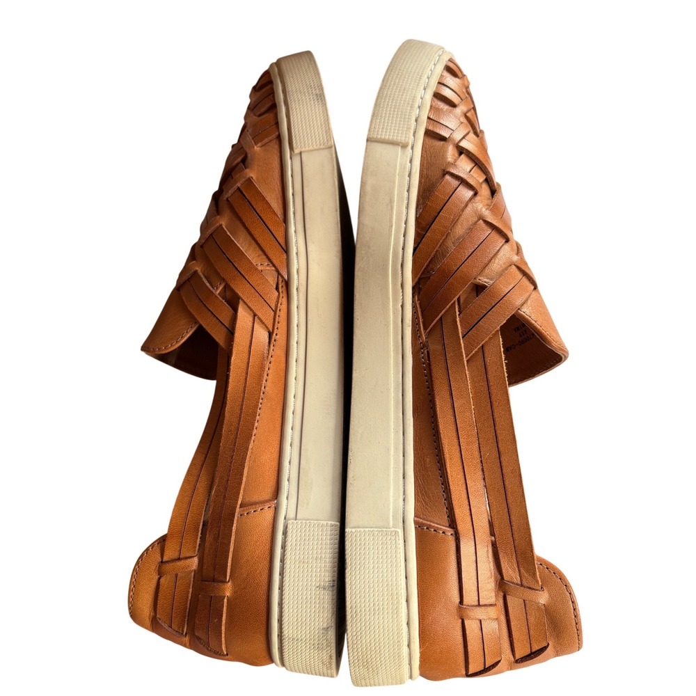 Frye Ivy Huarache Leather Slip On Sneakers Camel Tan 9.5M 3470090-CAM - Picture 4 of 8